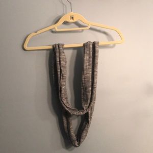 Think blue and white infinity scarf